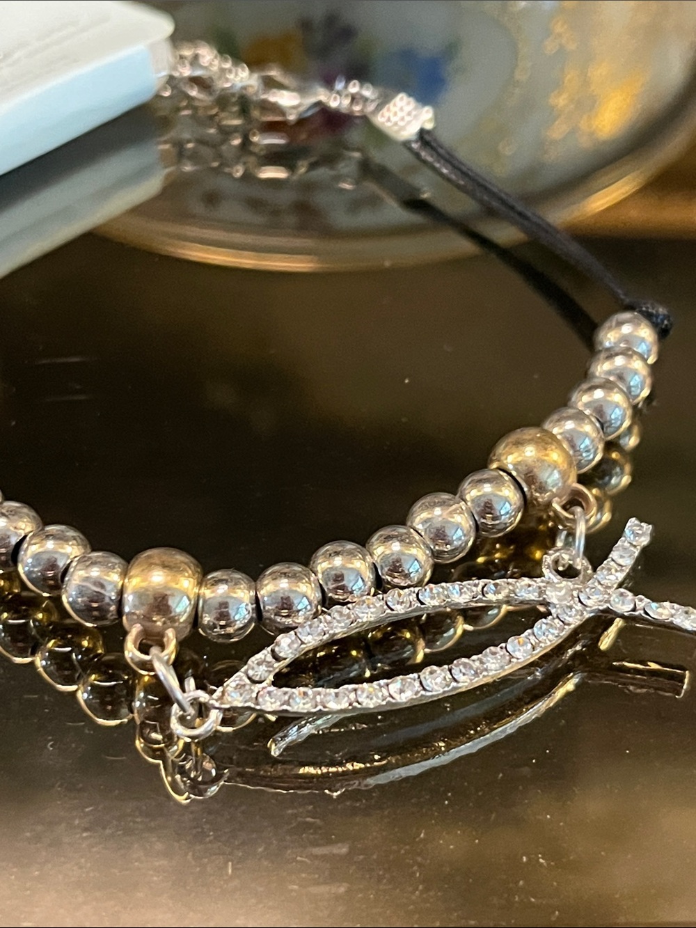 Mixed Metal Ichthys Fish Bracelet